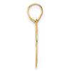 14k Polished Number 19 Pendant