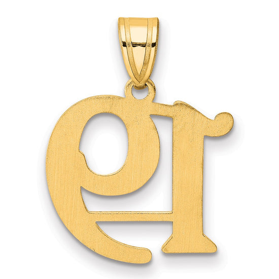 14k Polished Number 19 Pendant