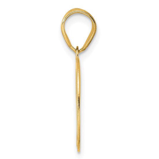 14k Polished Number 20 Pendant