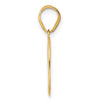 14k Polished Number 20 Pendant