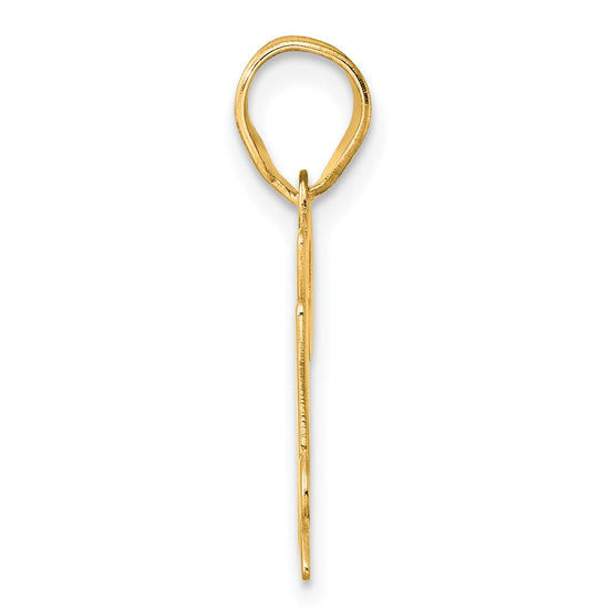 14k Polished Number 24 Pendant
