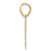 14k Polished Number 24 Pendant