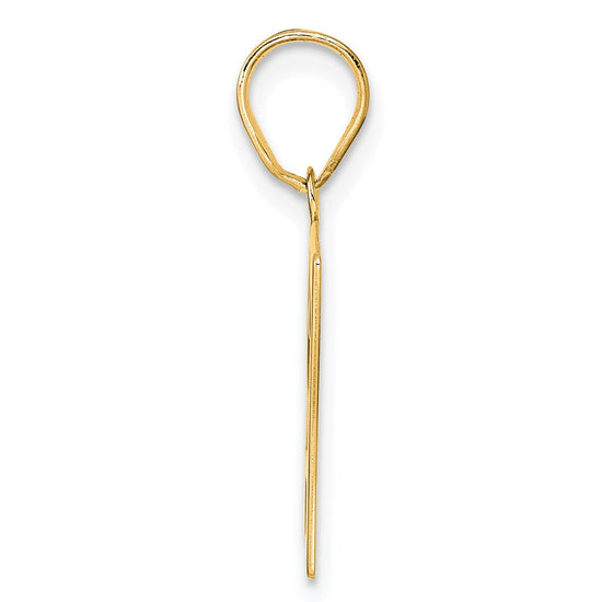 14k Polished Number 27 Pendant