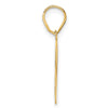 14k Polished Number 27 Pendant