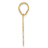 14k Polished Number 33 Pendant