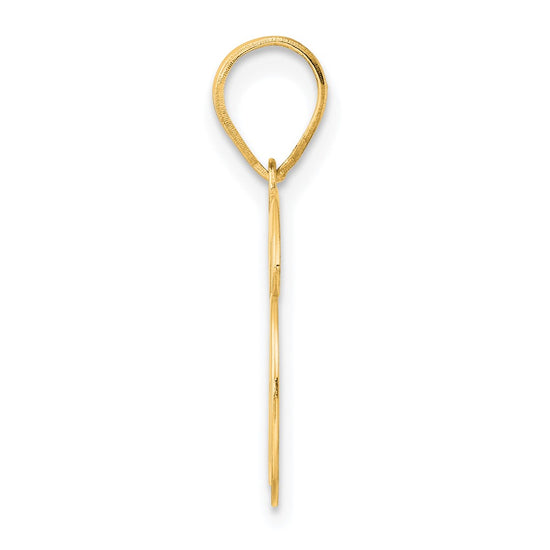 14k Polished Number 36 Pendant