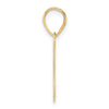 14k Polished Number 37 Pendant