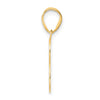 14k Polished Number 43 Pendant