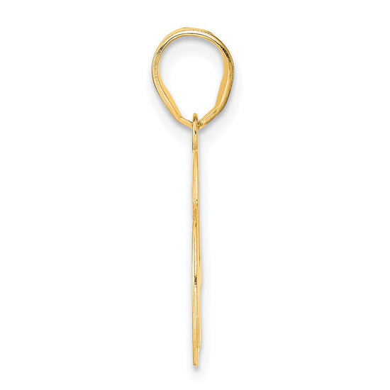14k Polished Number 46 Pendant