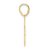 14k Polished Number 46 Pendant