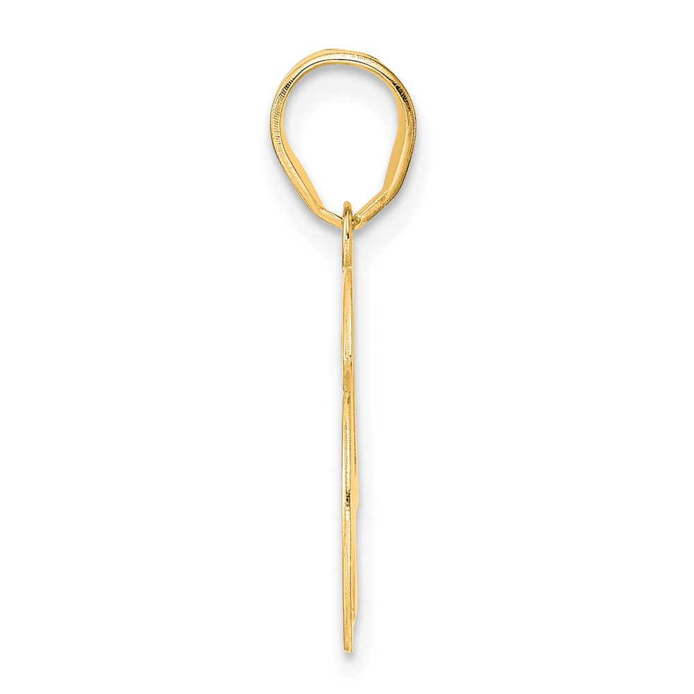 14k Polished Number 46 Pendant