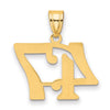14k Polished Number 47 Pendant