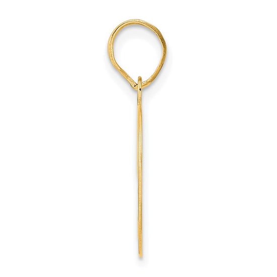 14k Polished Number 49 Pendant