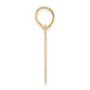 14k Polished Number 49 Pendant