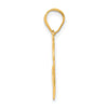 14k Polished Number 52 Pendant