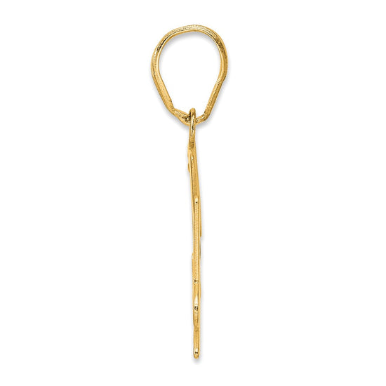 14k Polished Number 54 Pendant