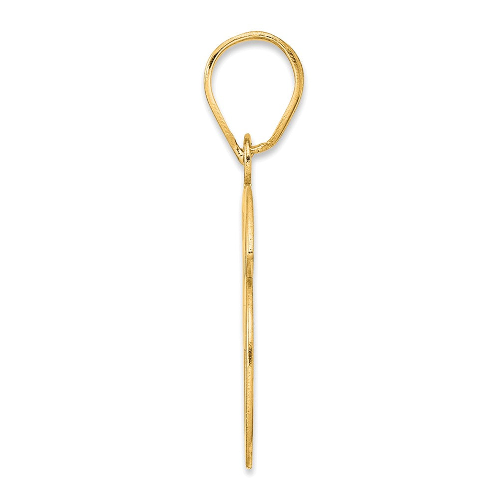 14k Polished Number 56 Pendant