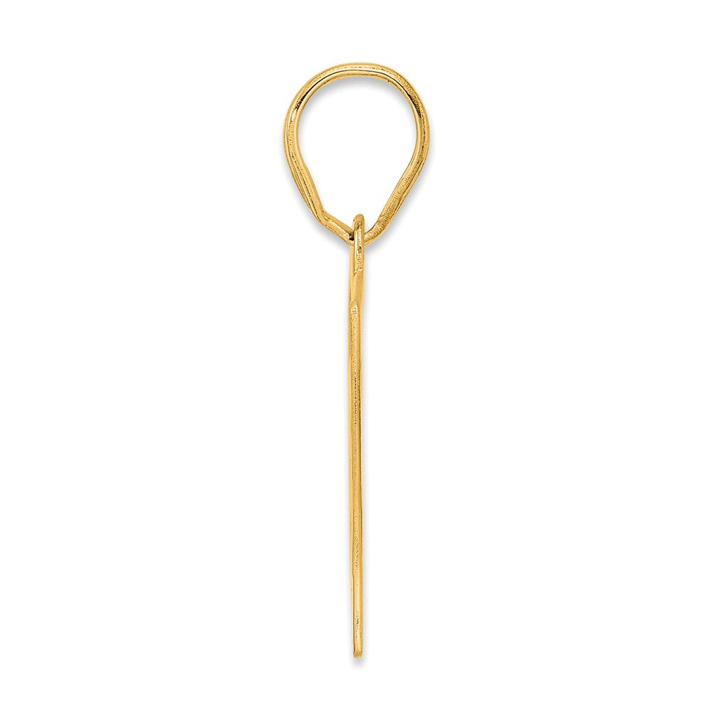 14k Polished Number 67 Pendant