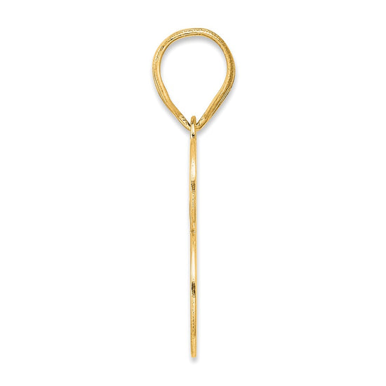 14k Polished Number 73 Pendant