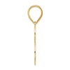 14k Polished Number 73 Pendant