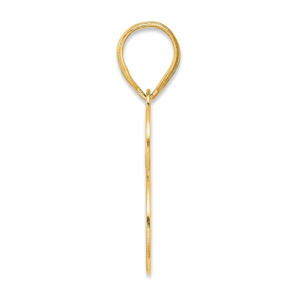 14k Polished Number 73 Pendant