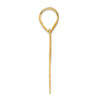 14k Polished Number 74 Pendant