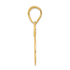 14k Polished Number 75 Pendant