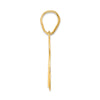 14k Polished Number 76 Pendant
