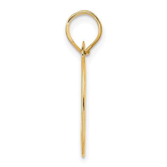 14k Polished Number 80 Pendant