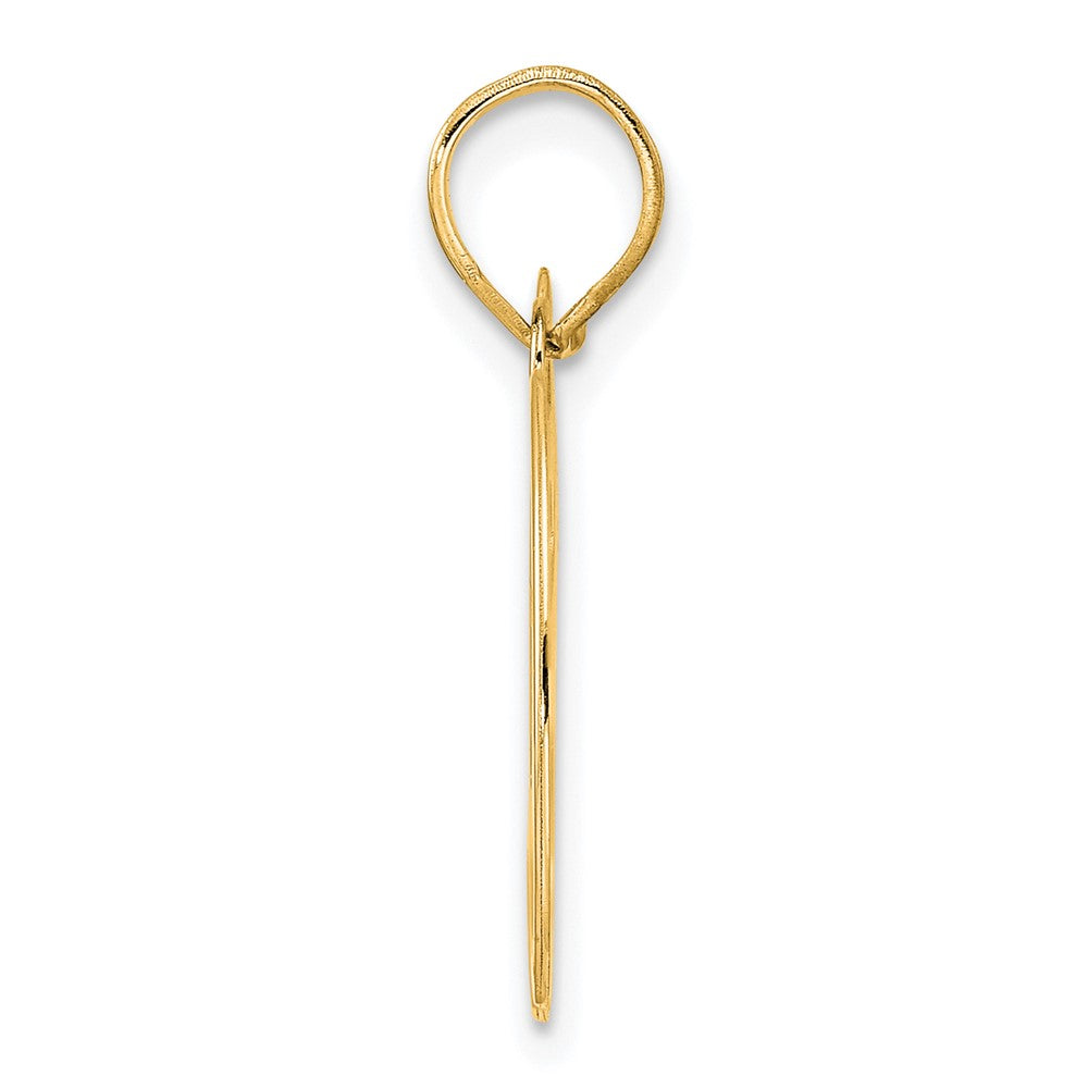 14k Polished Number 80 Pendant
