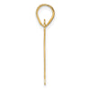 14k Polished Number 81 Pendant