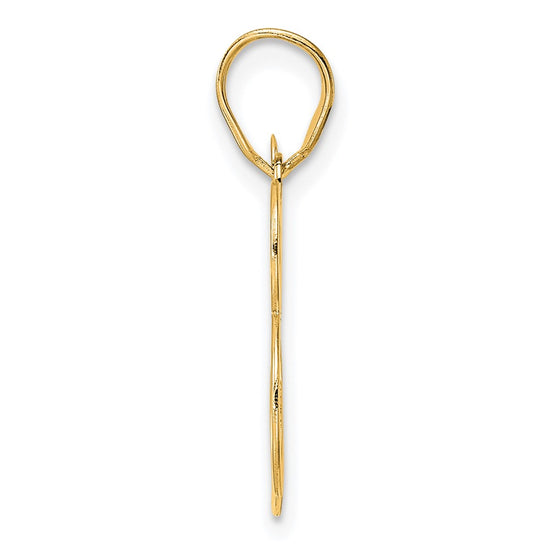 14k Polished Number 83 Pendant