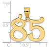 14k Polished Number 85 Pendant