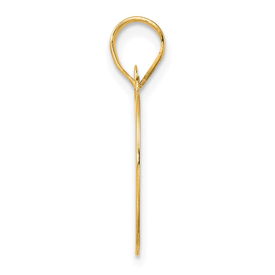 14k Polished Number 89 Pendant