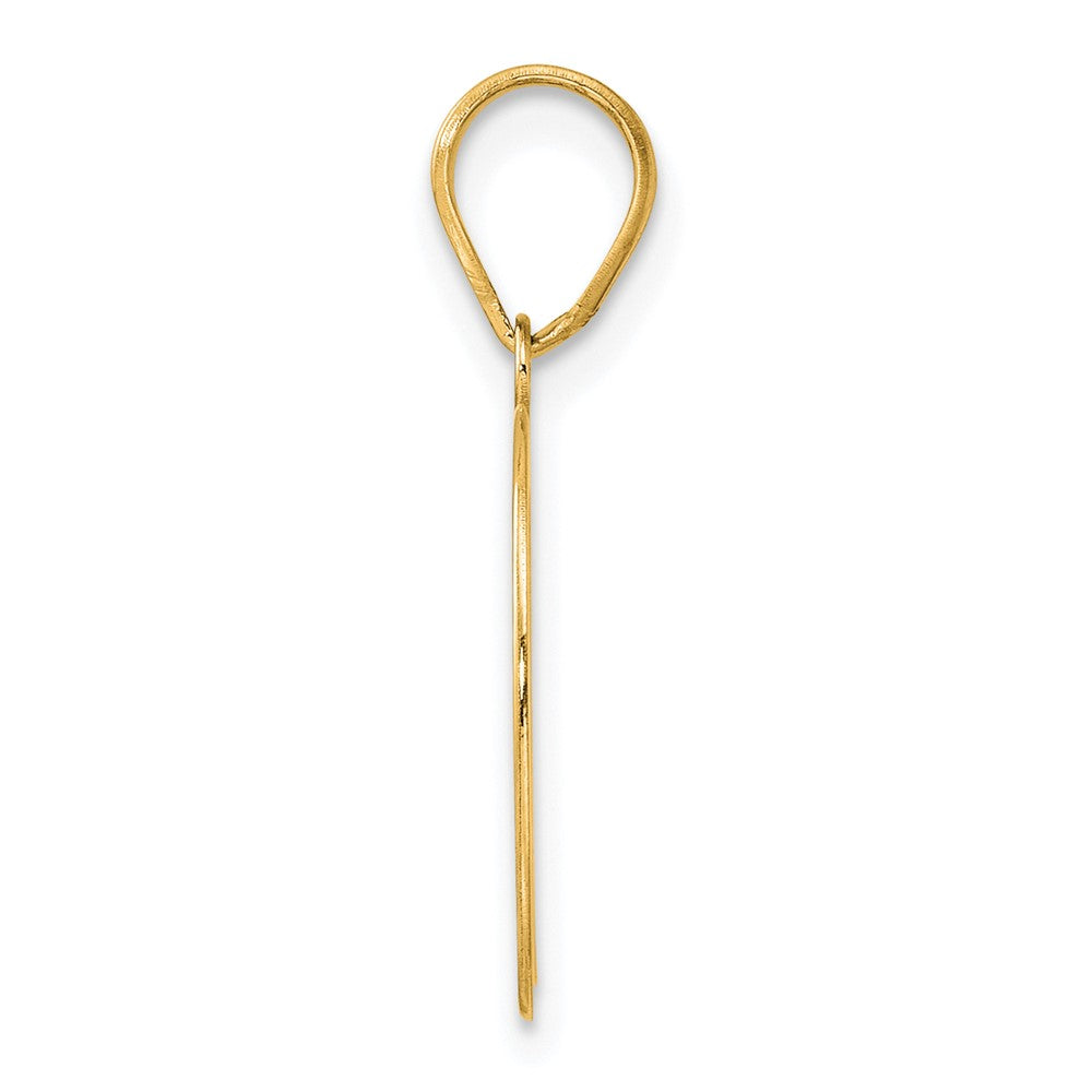 14k Polished Number 90 Pendant