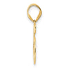 14k Polished Number 95 Pendant