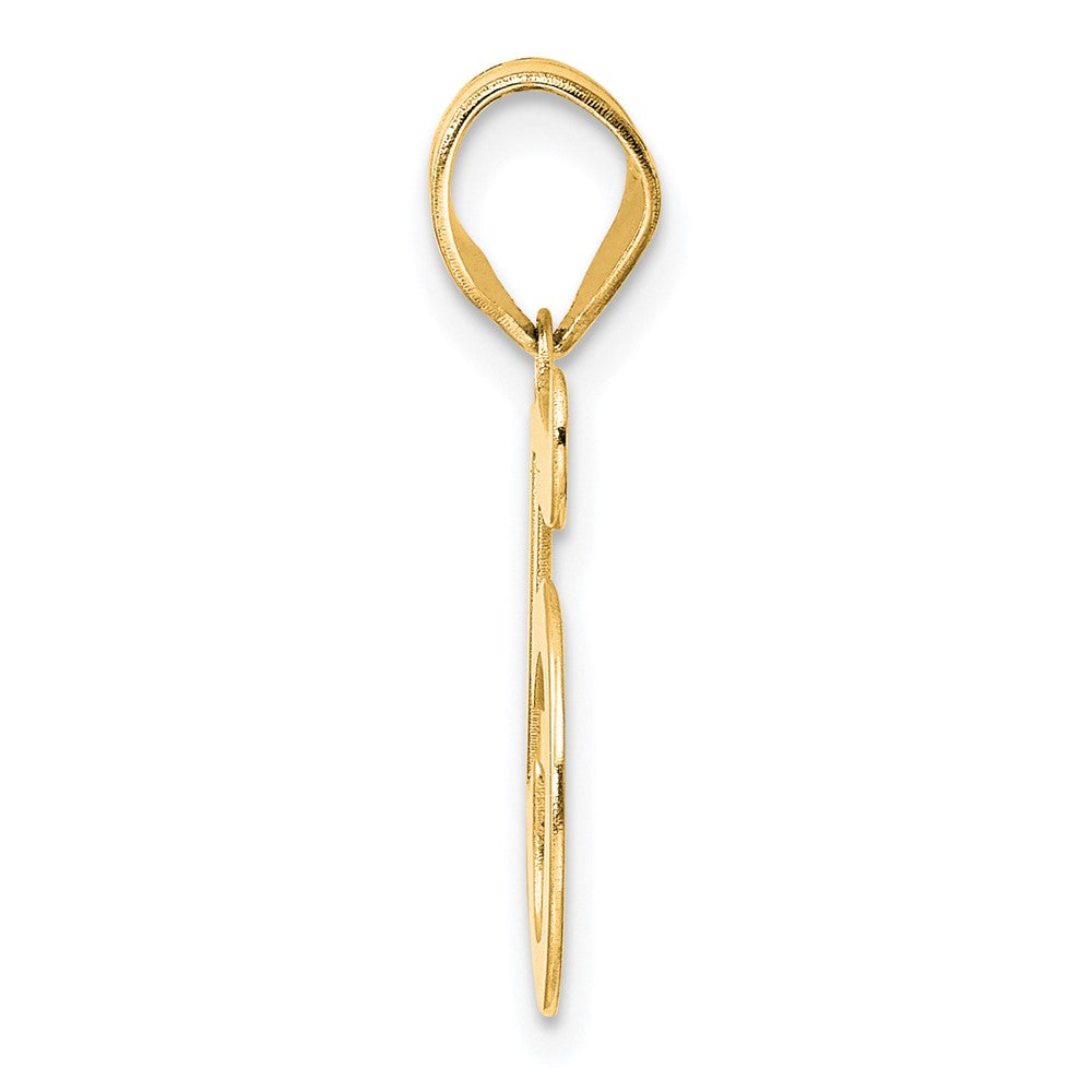 14k Polished Number 95 Pendant