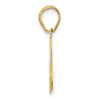 14k Polished Number 97 Pendant
