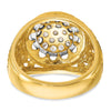 IBGoodman 14k Two-tone Men's Polished Filigree Round Cluster Ring Mounting