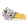 IBGoodman 14k Two-tone Men's Polished and Textured Knights Templar Masonic Shriner's Ring Mounting
