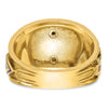 IBGoodman 10k Two-tone Men's Polished and Textured with Multi-color Enamel Active 33rd Degree Masonic Ring