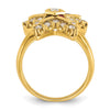 IBGoodman 10k Women's Polished Eastern Star Masonic Ring Mounting