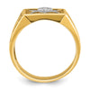 IBGoodman 14k Men's Polished and Textured Blue Lodge Master Masonic Ring Mounting