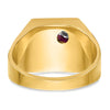 IBGoodman 14k Two-tone Men's Polished and Textured Blue Lodge Master Masonic Ring Mounting