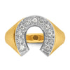 10k Two-Tone Fancy Ring Mounting