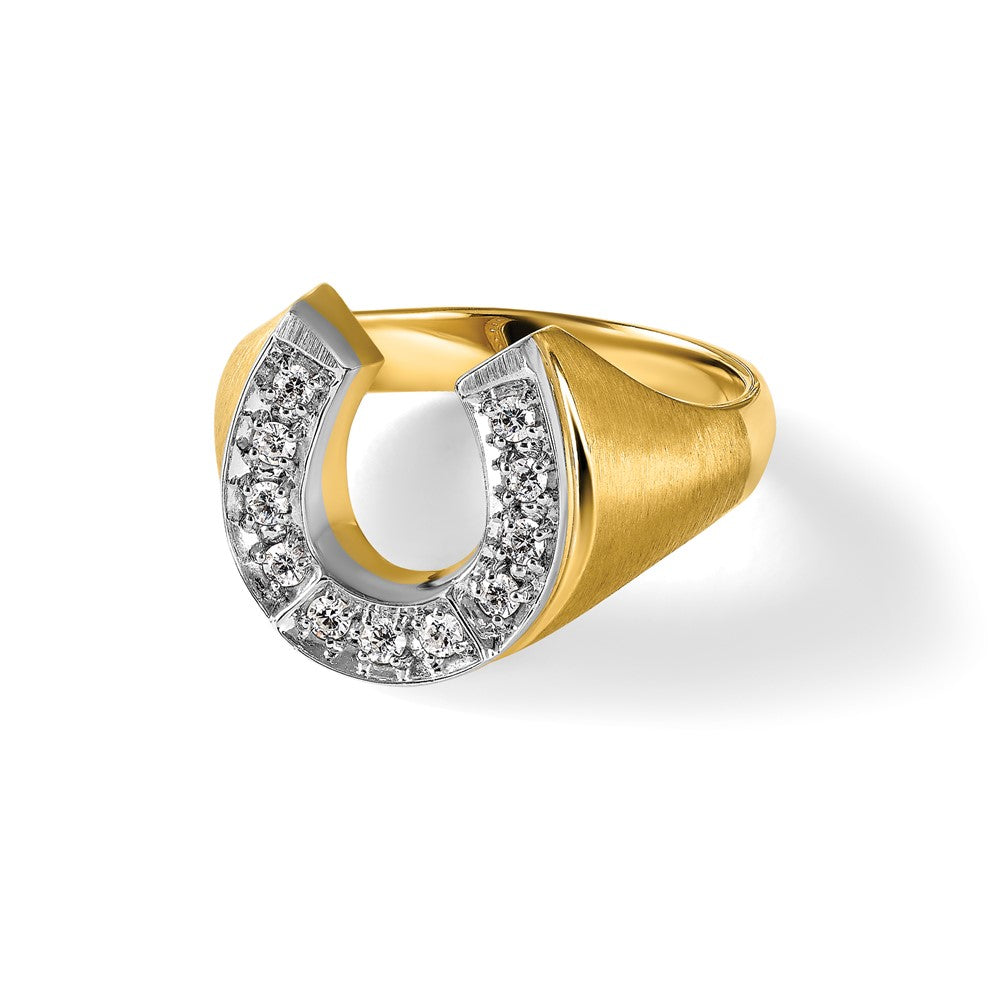 Men's Diamond Horseshoe Rings