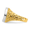 14k Two-tone IBGoodman Men's Horseshoe Diamond Ring Mounting