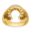 14k Two-tone IBGoodman Men's Horseshoe Diamond Ring Mounting