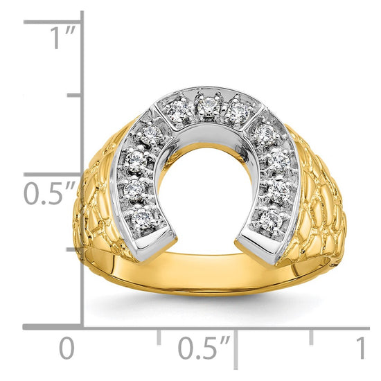 Men's Diamond Horseshoe Rings