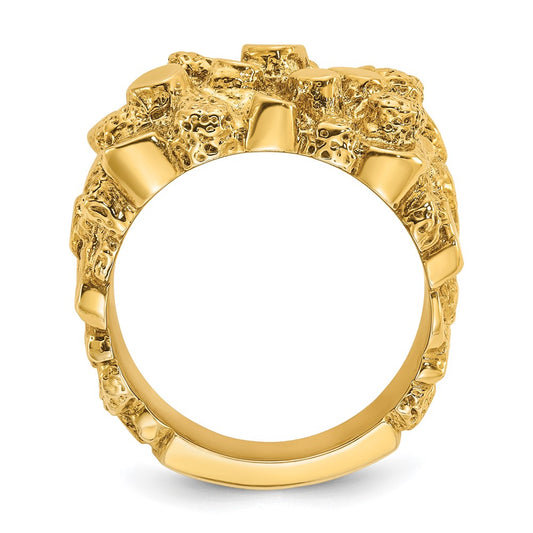 14k IBGoodman Men's Nugget Ring